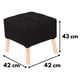 thumbnail image 2 of Pouf Alemania Negro Delta 42x42x43 cm, 2 of 3