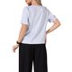 thumbnail image 3 of INSPIRE CHIC Blusa Elegante de Satén para Mujer Casual Elegante Cuello en V Manga Corta Camisa de Trabajo Empresarial XL Azul Claro, 3 of 6