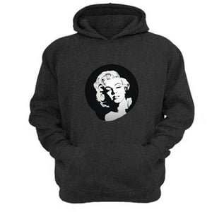 Genérico - Polerón Canguro Marilyn Gris Oscuro Talla Xs Unisex