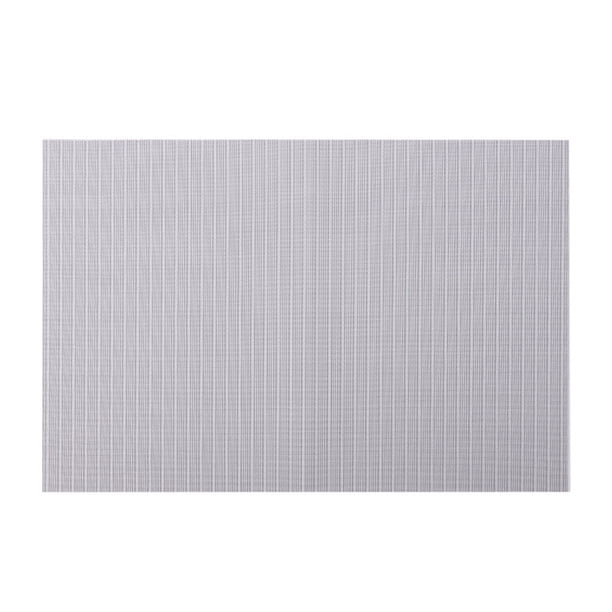 XmhyTop Juego de 6 Manteletes Individuales para Mesa, Hechos de PVC Resistente, Antideslizantes y Termorresistentes, Ideal para Hogares, Restaurantes y Cocinas, Estilo U, 45*30cm, Gris