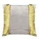 thumbnail image 1 of Funda Cojin Decorativo Diseño Festivo Gris Y Dorado 45x45, 1 of 3