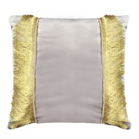 Elizabeth Peper - Cojin Decorativo Diseño Festivo Gris Y Dorado 45X45 Relleno