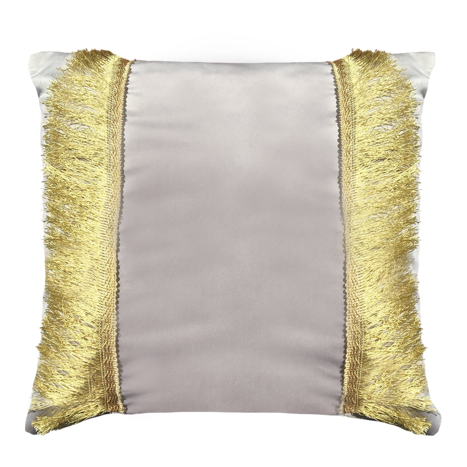 Elizabeth Peper - Funda Cojin Decorativo Diseño Festivo Gris Y Dorado 45x45