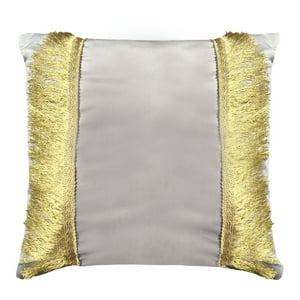 Elizabeth Peper - Funda Cojin Decorativo Diseño Festivo Gris Y Dorado 60X60