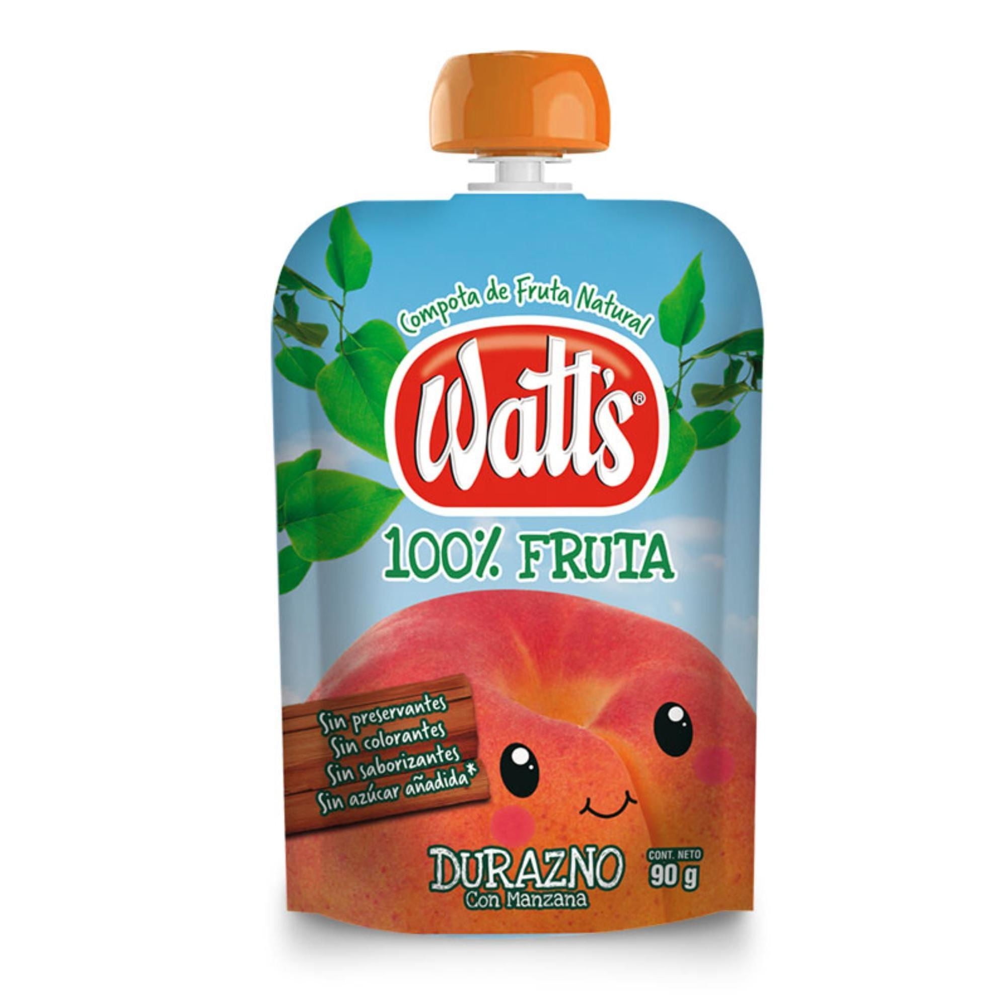 Compota De Fruta Durazno 90 g Watts