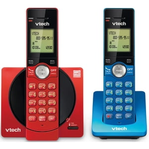Teléfono Inalámbrico Vtech Cs6919-2R De 2 Auriculares Con Identificador De Llamadas/Llamada En Espera