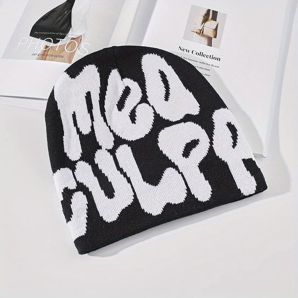 Stay Stylish and Warm with this Unisex Hip Hop Jacquard Beanie Cap!