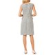 thumbnail image 3 of INSPIRE CHIC Vestido sin mangas de tweed para mujer, atuendo de maestra para el regreso a clases, vestido de oficina con cuello barco, vestido ajustado L blanco, 3 of 5