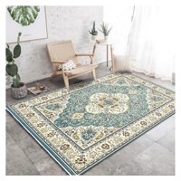 Auckland Outdoor - Alfombra Living Grande 150X200 Cm. Turquaz Tapete Sala 3D