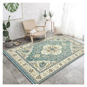 Auckland Outdoor - Alfombra Living Grande 150X200 Cm. Turquaz Tapete Sala 3D