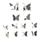 thumbnail image 1 of 12 Uds Espejo Mariposas Pegatina Espejo Pared Pegatina Para Puerta Dormitorio Ventana, 1 of 5