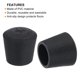 thumbnail image 4 of Uxcell 28 piezas de tapas para patas de silla, tapas de extremo antideslizantes de 5/8", protectores de suelo para patas de silla en arco, negro, 4 of 7