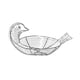 thumbnail image 4 of Cesta De Metal Para Huevos De Gallina, Decoración Del Hogar, única Para Salón, Banquete, Boda, Plata, 4 of 5