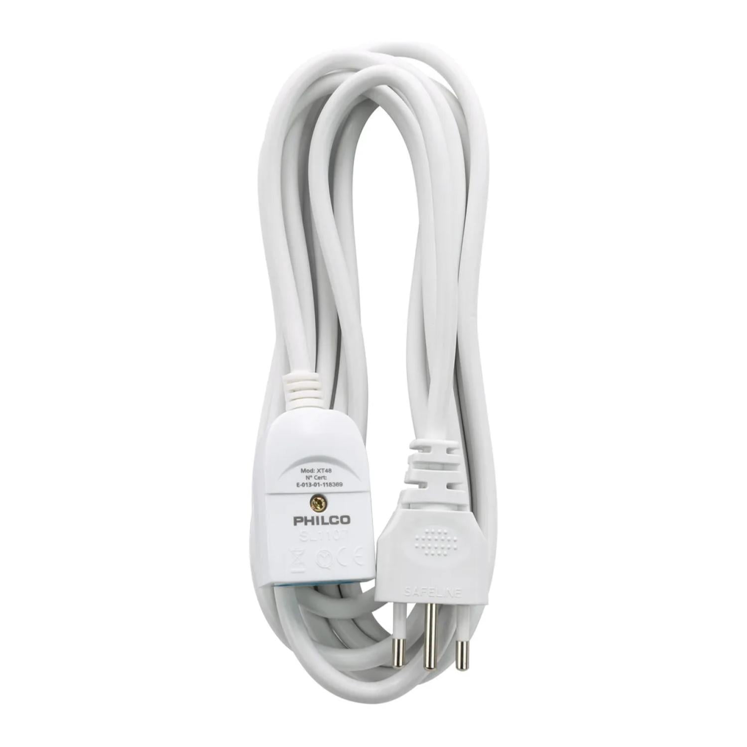 Philco - Alargador Extension 3mts 2500w Blanco Xt50