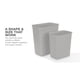 thumbnail image 2 of Basurero Baao Sterilite 3.4 Galones Plastico Tejido Gris, 2 of 3