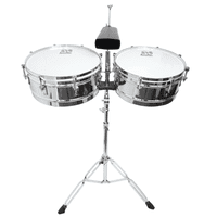 Tumbao Percussion - Timbales 14X15Xh6.5'' Tumbao