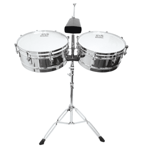 Tumbao Percussion - Timbales 14X15Xh6.5'' Tumbao