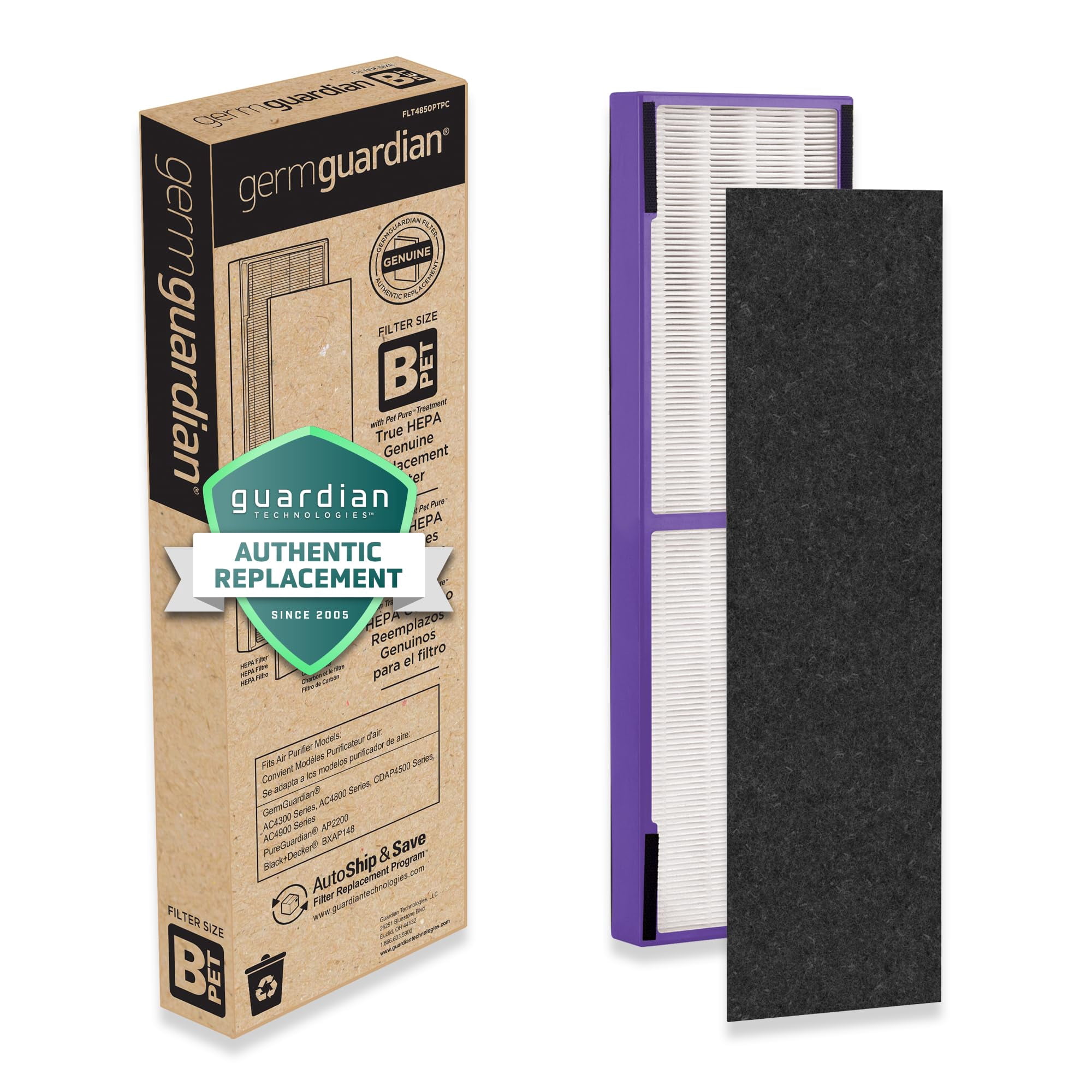 Filtro De Repuesto Para Purificador De Aire Germguardian Flt4850pt