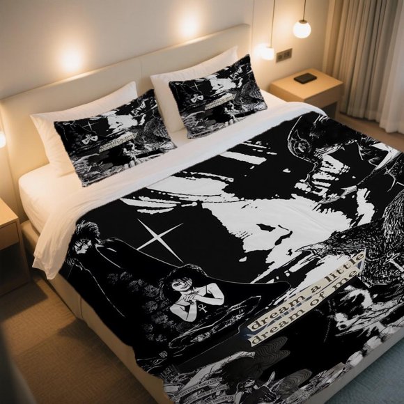 Gothic SANDMAN Duvet Cover Set Bedding Mother's Day & Christmas Essential with Zipper Closure for Easy Use and Practicality