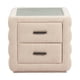 thumbnail image 3 of Buró Soffice Beige, estilo moderno, cubierta de vidrio templado, 3 of 9