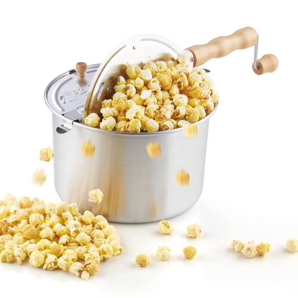 Popper Cook N Home 02626 para palomitas de maíz, aluminio, 6 litros