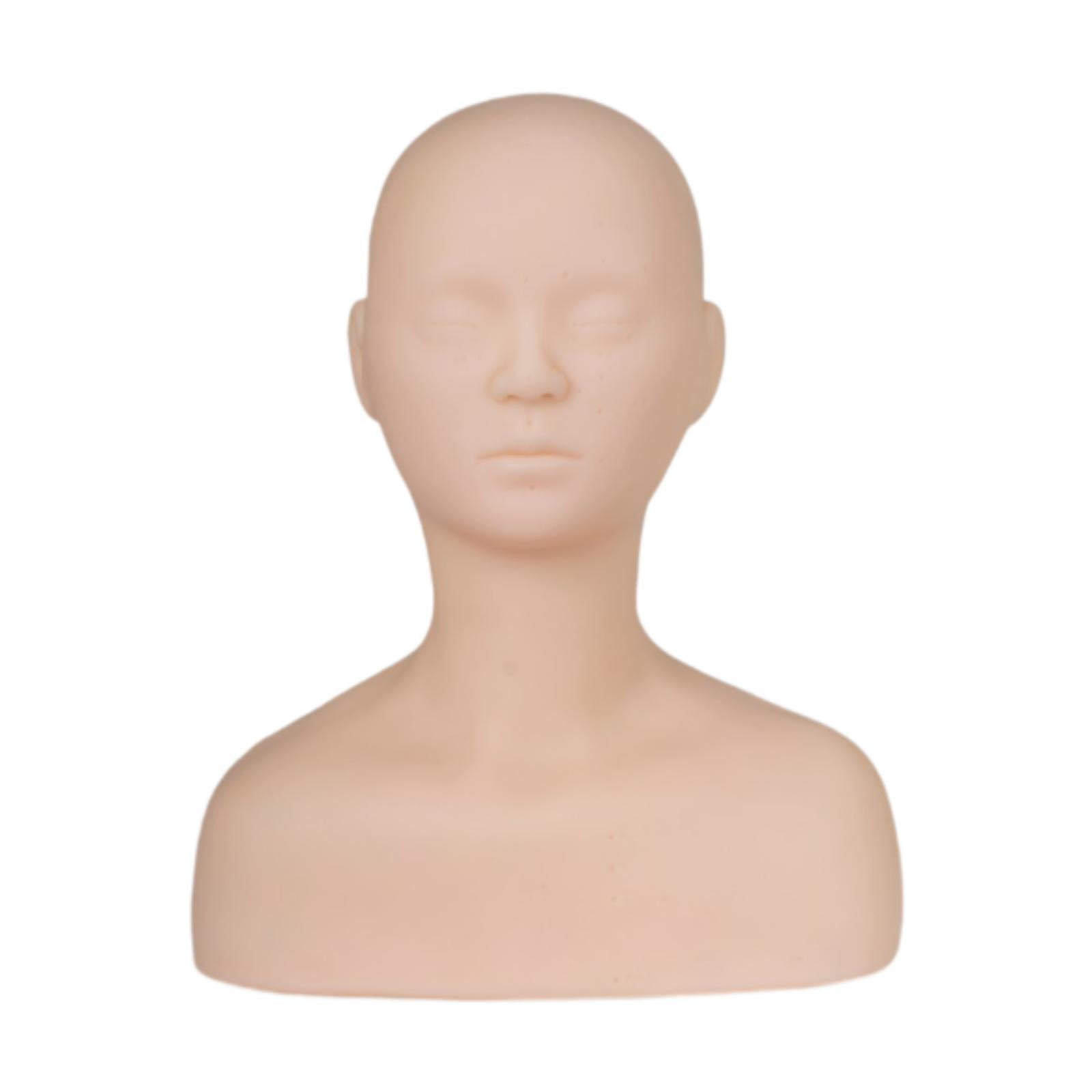 Ioensy - Maniquí De Entrenamiento Con Pestañas Y Cabeza De Maquillaje Flexible Para Salón De Formación De Maquillaje