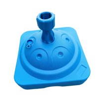 Magideal - Soporte Para Sombrilla De Patio, Soporte Para Sombrilla, Fácil Instalación, Resistente, Soporte Para Sombrilla Lleno De Agua Para Césped, Picnic, Play Azul