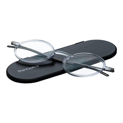 Gafas Thinoptics Round Clear Reading 2.5 Magnificación