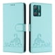 thumbnail image 1 of Funda tipo cartera FOXDOCK para Motorola Edge Plus 2023 con soporte, ranuras, RFID, diseño de gato, 1 of 5