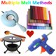 thumbnail image 5 of Palitos de sello de cera Atopbb 13,5 cm Morado mixto - Pack de 10, 5 of 6