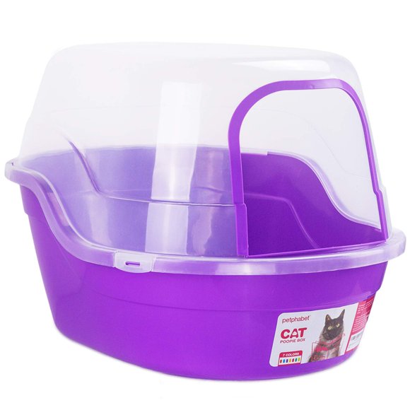 Caja de arena petphabet 63 cm púrpura jumbo con cubierta