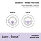 thumbnail image 2 of Deadbolt Lock Scout con borde redondo, llave en 2 lados, níquel satinado, 2 of 7