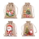 thumbnail image 1 of 4x Bolsas De Regalo De Arpillera De Navidad Sacos De Navidad Para Fiesta, 1 of 5