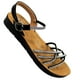 thumbnail image 4 of Sandalias de Mujer con Tiras Brillantes PG5247 Negro, 4 of 5