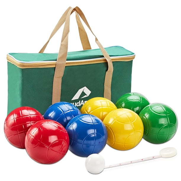 Juego de bolas de petanca Apudarmis de 90 mm para exteriores con funda de transporte