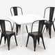 thumbnail image 5 of Mesa Comedor Cuadrada Metal Tolix Blanca, 5 of 6