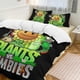 thumbnail image 2 of Juego de ropa de cama de Plants vs Zombies, funda nórdica, edredón, suave, decoración de dormitorio, regalos para niños, niñas, adolescentes, niños, 3 piezas con 1 funda nórdica., 2 of 3