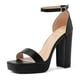 thumbnail image 5 of Sandalia Taco Fiesta Negra Mujer Weide YOU189, 5 of 8