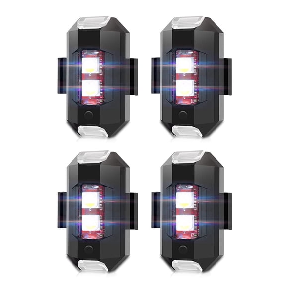 Luces Estroboscópicas Led Para Drones 7 Colores Recargables Por Usb
