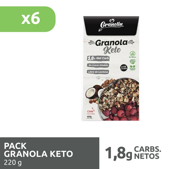 Granola Keto 220g Pack 6 Unidades