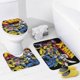 thumbnail image 4 of X-Men '97-theme 4-Piece Shower Curtain Set with Rugs, Waterproof Bathroom Decor Set Includes Bath Mat, U-Shaped Rug, Toilet Lid Cover and Curtain with Hooks, 4 of 6