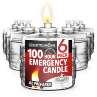 Velas De Emergencia Stock Your Home, Paquete De 6 Unidades, 100 Horas