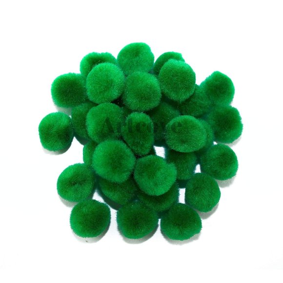 Pompones Art Cove 1,3 cm Verde Kelly 100 unidades
