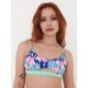 thumbnail image 3 of Top de Bikini Daikiri Mujer Deportivo Soporte Flamencos Azul Flúor Protección UV50+, 3 of 3