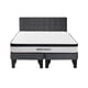 thumbnail image 1 of Cama Europea 2 Plazas Hermes + Respaldo Capitoné Negro Gris, 1 of 3