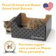 thumbnail image 4 of Caja rascadora de cartón para gatos y cama para gatos Hide & Scratch, 4 of 7