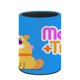 thumbnail image 3 of Maddie + Triggs-theme Cylinder Pen Holder Pencil Organizer with Flannel Lining PVC Leather Material Cardboard Base for study work 10*8CM, 3 of 6