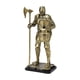 thumbnail image 4 of Figura De Caballero Coleccionable, Artesanía, Escultura Para Entrada, Dormitorio, Oficina, Oro, 4 of 5