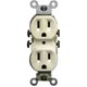 thumbnail image 2 of Outlet Leviton 15A 125V Ivory 5-15R, paquete de 10 unidades, 2 of 2