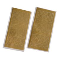 Bothyi - 2X Pegatinas Con Letras En Inglés, Pegatinas Para Álbumes De Recortes, Para Diario, Decoración Láctea, Dorado